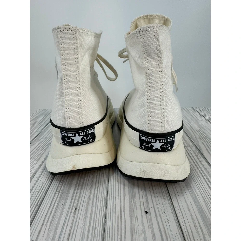 Converse‎ Chuck Taylor All Star Lift Platform High Top Sneakers Cream Men's 9.5 - Picture 6 of 10